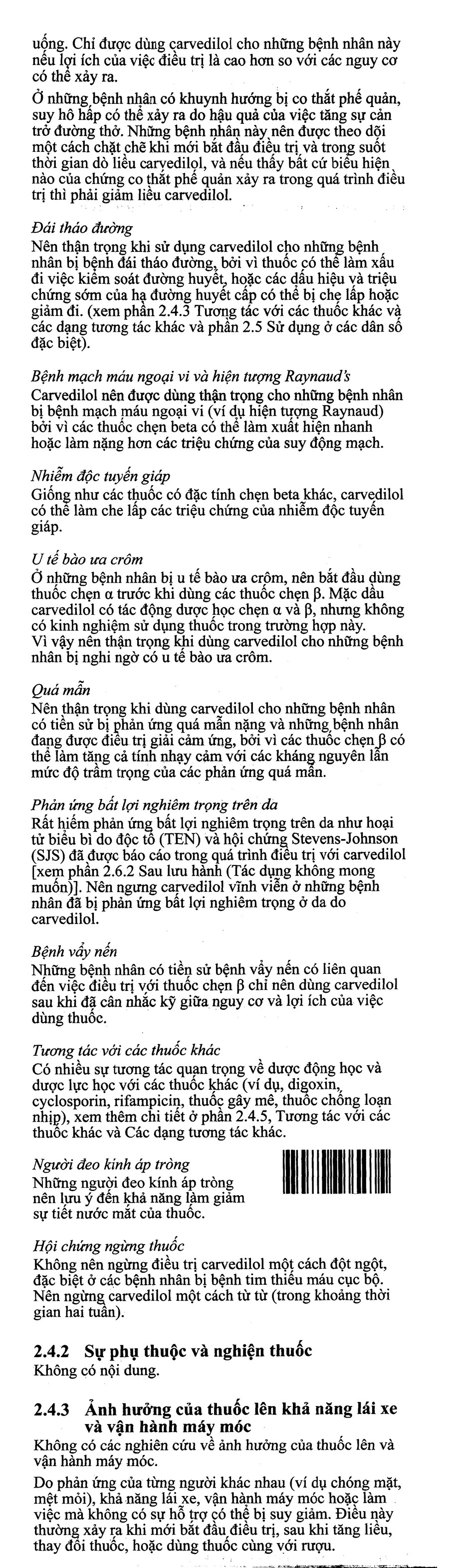 Dilatrend 12.5mg trị tăng huyết áp, suy tim (3 vỉ x 10 viên) - 8